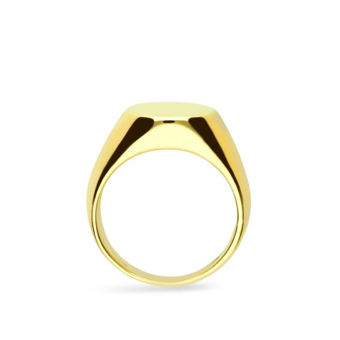 Yellow Gold Round Seal Ring