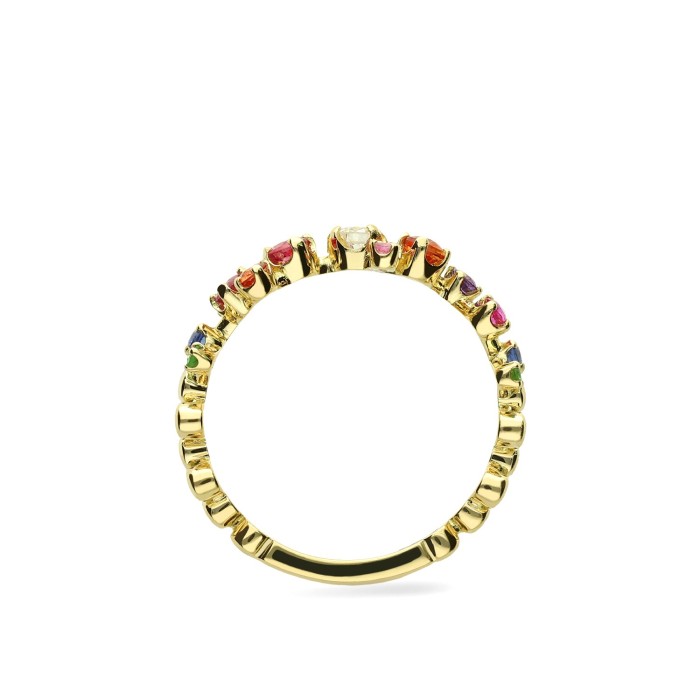 Anillo Aura Zafiros Oro Amarillo