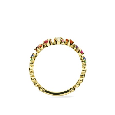 Ring Cosmos Sapphires Yellow Gold