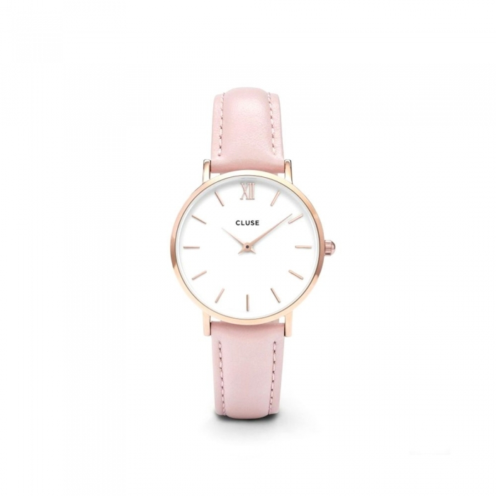 Rellotge Minuit Rose Gold White/Pink