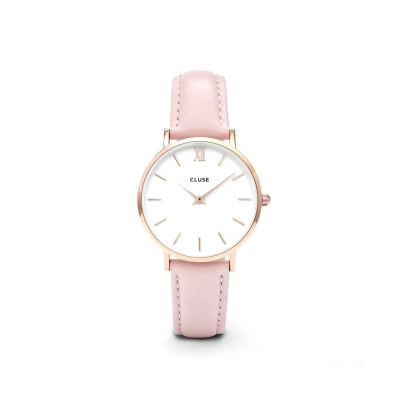 Reloj Minuit Rose Gold White/Pink