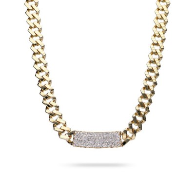 Necklace Bearded Grau Yellow Gold and Diamonds