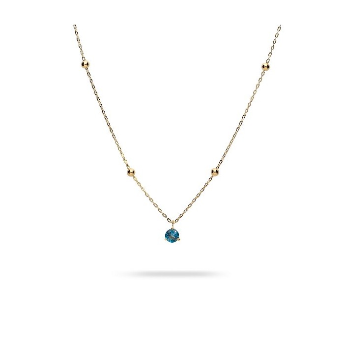 Grau Yellow Gold and Topaz London Necklace