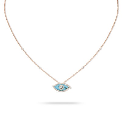 Messika Lucky Eye Turquoise Necklace