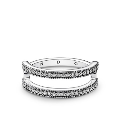 Pandora Signature Ring Double Band Silver