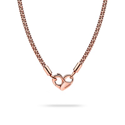 Pandora Moments Infinite Heart Necklace Rose Gold