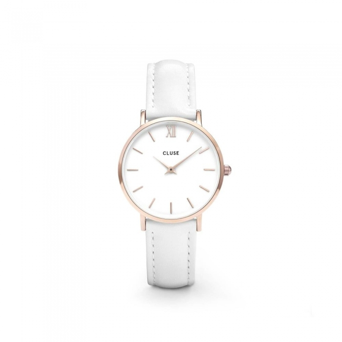 Rellotge Minuit Oro Rosa Blanco/Blanco