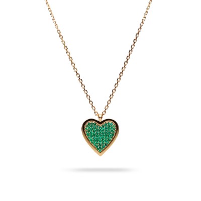 Grau Emerald Heart Pendant