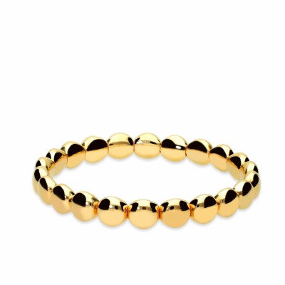 Elastic Rose Gold Bead Bracelet by Grau