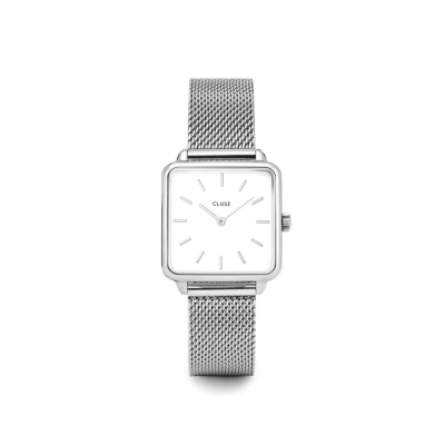 Reloj La Garçonne Silver Mesh/White