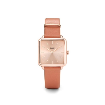 Rellotge Garçonne or rosa / caramel
