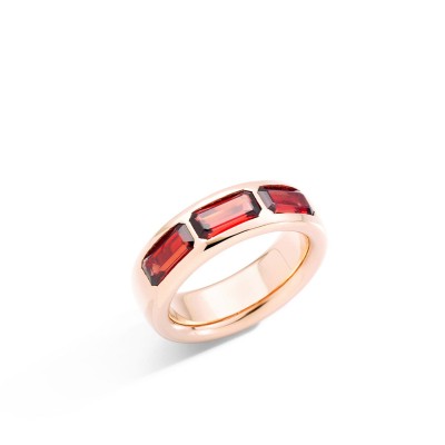 Pomellato Iconica Rose Gold and Garnets Ring