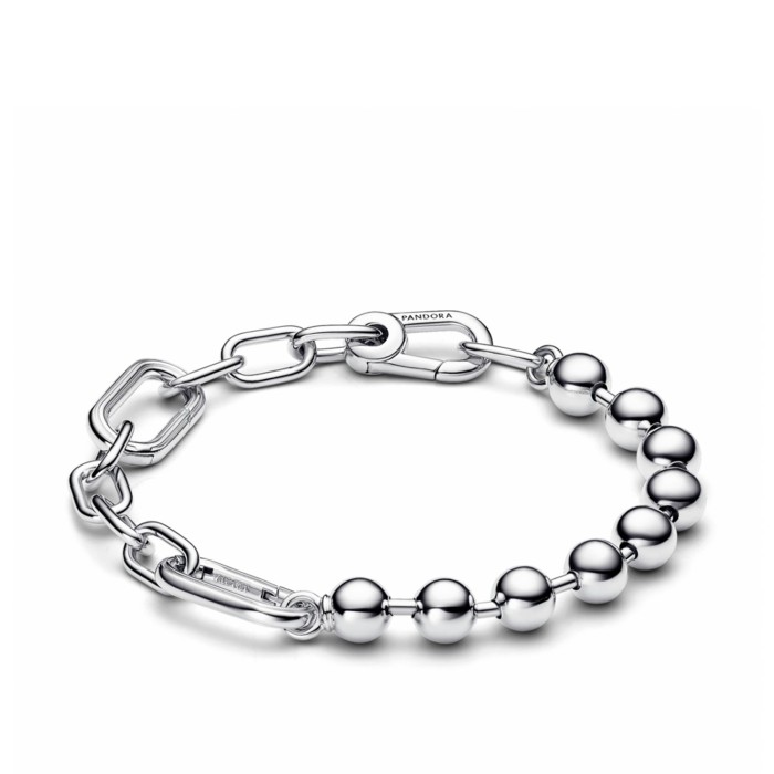Metal Beads and Chain Link Bracelet by Pandora ME