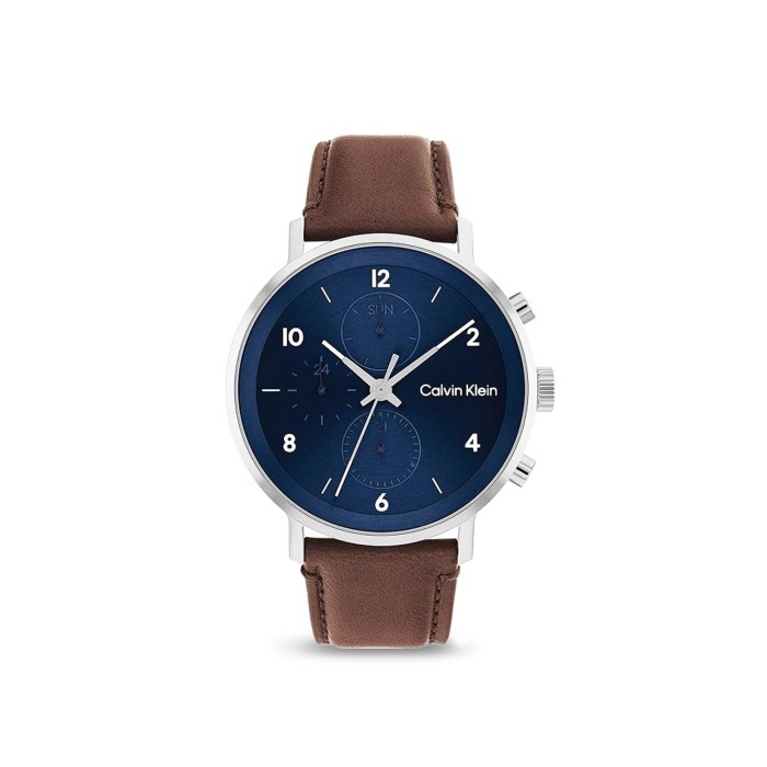 Calvin Klein Modern Brown and Blue Watch