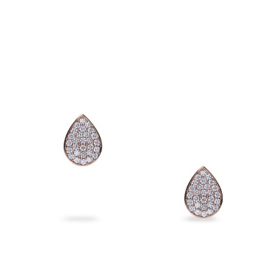 Grau Drop Earrings with Diamonds