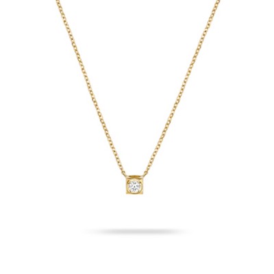dinh van Le Cube Diamond Small Model Gold and Diamonds Necklace