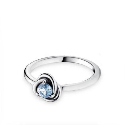 Pandora Moments Circle Eternity Blue Ring
