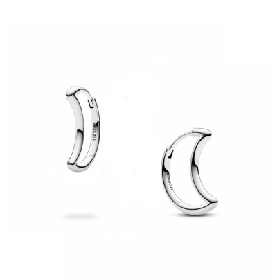 Pandora Moments Moon Hoop Earrings