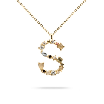 PdPaola Gold Plated Silver Initial S Chain