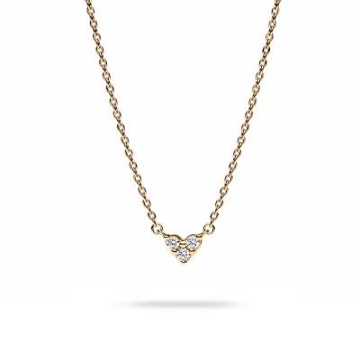 Pandora Timeless Triple Gem Heart Necklace