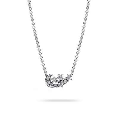 Pandora Timeless Moon and Star Necklace