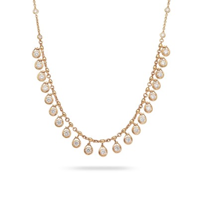 Grau Rose Gold and Diamond Necklace