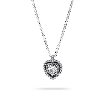 Shining Heart Halo Pandora Necklace