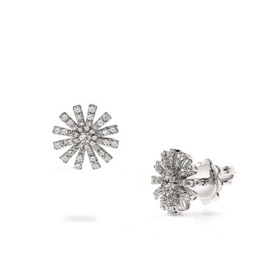 Daisy White Gold and Diamond Earrings by Damiani
