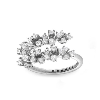 White Gold Ring with Diamonds by Damiani