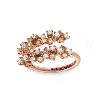 Rose Gold and Diamonds Ring by Damiani