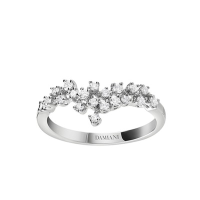 White Gold and Diamonds Mimosa Ring by Damiani