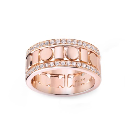 Rose Gold and Diamonds Belle Époque Ring by Damiani