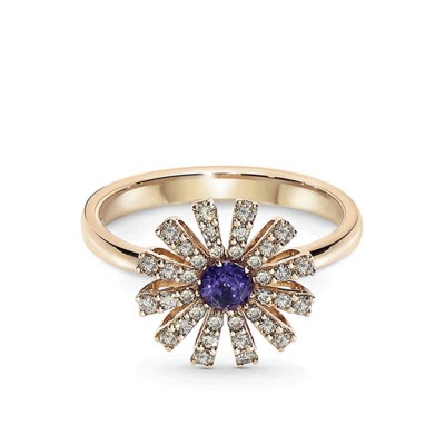 Damiani Margherita Rose Gold and Diamonds Ring