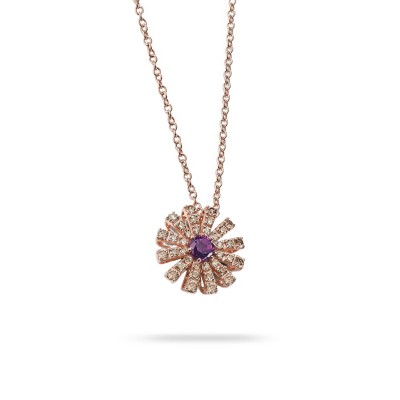 Damiani Margherita Rose Gold and Diamond Necklace
