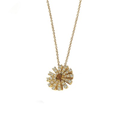 Damiani Margherita Yellow Gold and Diamond Necklace