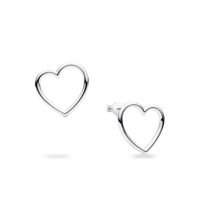 Pandora Moments Heart Button Earrings