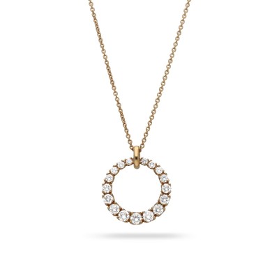Necklace Grau Large Rose Gold and Diamonds
