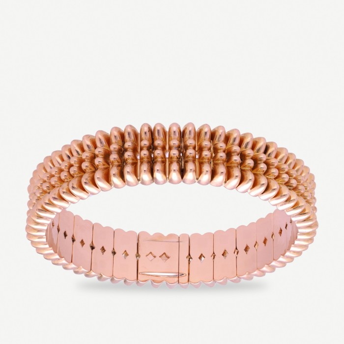 Articulated oval link bracelet