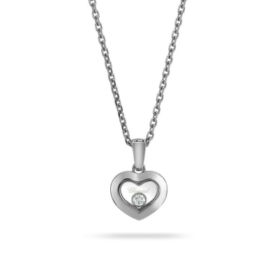 Chopard Happy Diamonds Icons pendant in white gold and diamonds, heart shape