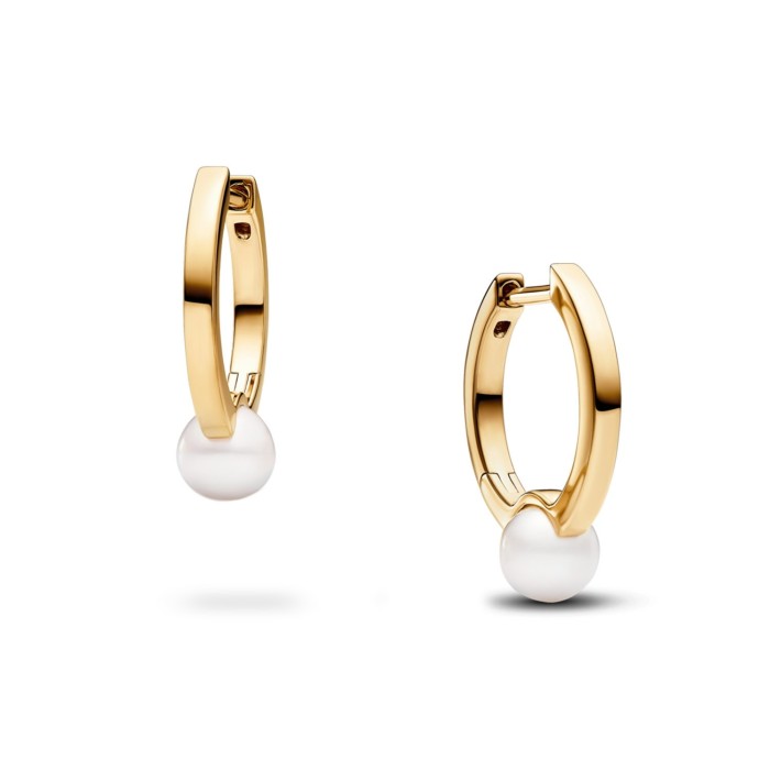 Pandora Timeless Pearl Hoop Earrings