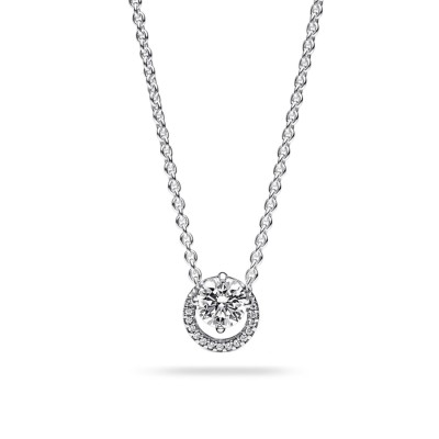 Pandora Timeless Sparkling Round Halo Necklace