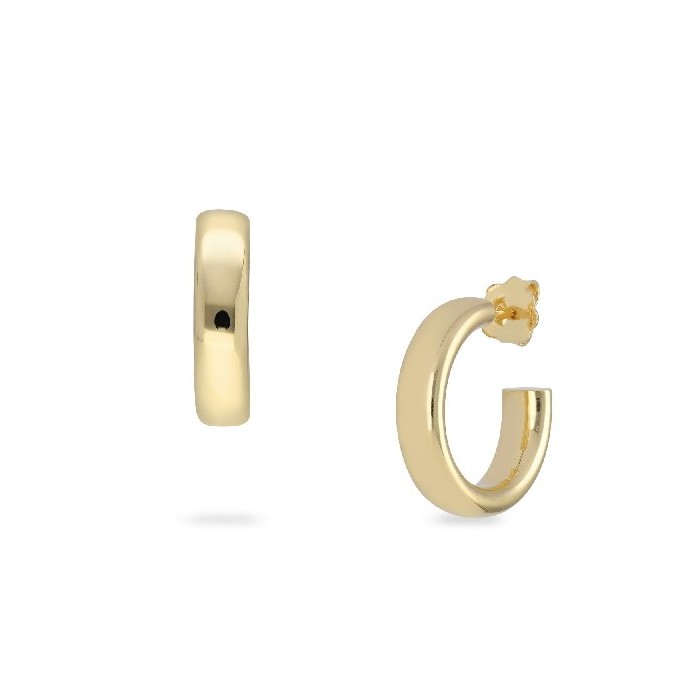 My Essence Medium Hoop Earrings in Gold