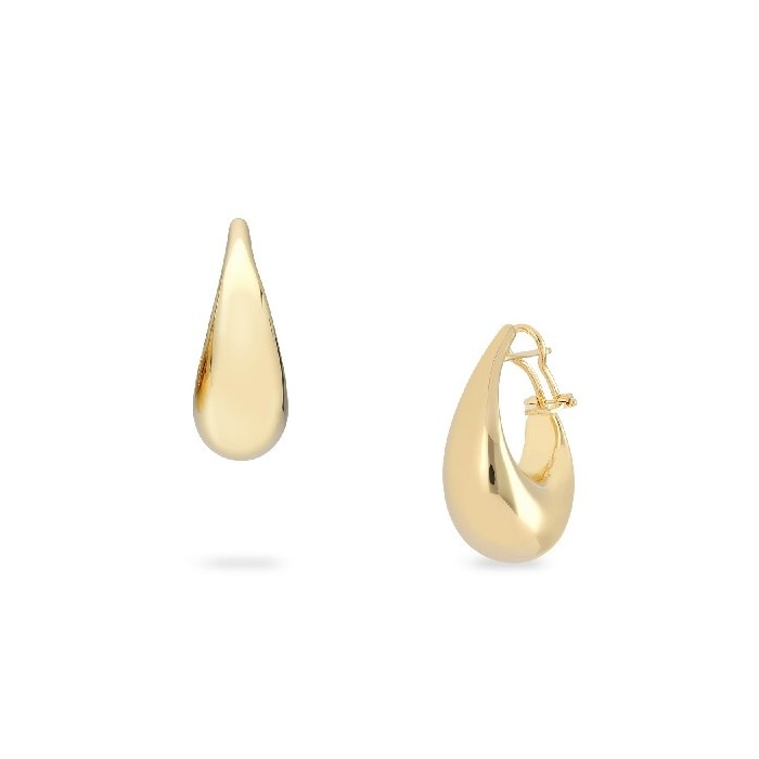 Grau Yellow Gold Teardrop Earrings