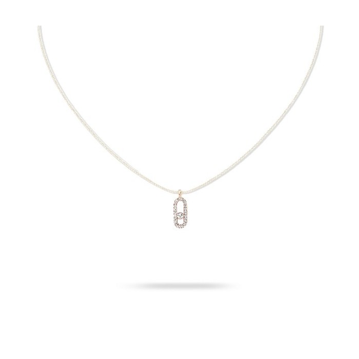 Messika CARE(S) Cream Necklace with Pavé