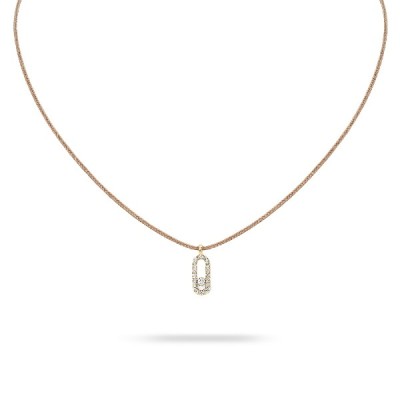 Messika CARE(S) Beige Necklace with Pavé