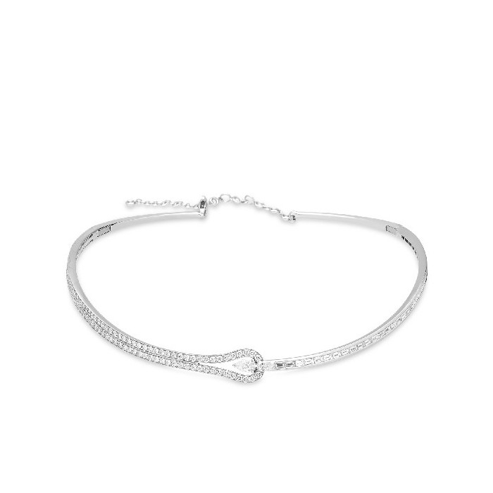 Gargantilla Choker Grau Or Blanc i Diamants