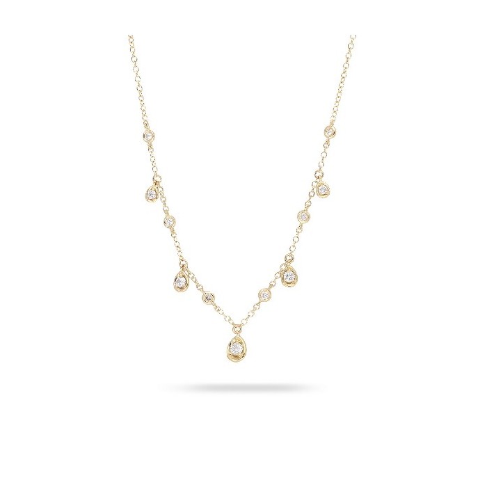 Grau Aura Yellow Gold and Diamond Necklace