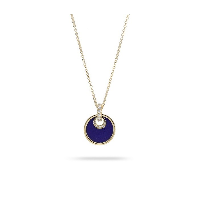 Grau Lapis Lazuli and Diamond Necklace