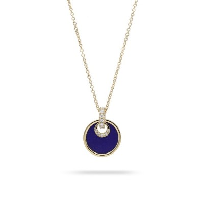 Grau Lapis Lazuli and Diamond Necklace