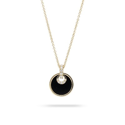 Grau Onyx and Diamond Necklace